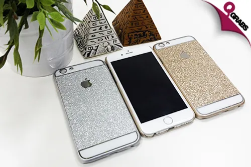From QR29, Sparkle Away with Glitter iPhone 6 Covers - Choose from Shimmery Gold OR Sleek Silver! (Up to QR98 Value)
